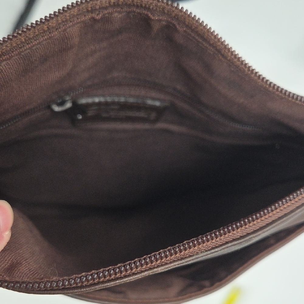 Small Dark Brown Fossil Leather Bag - Picture 14 of 16